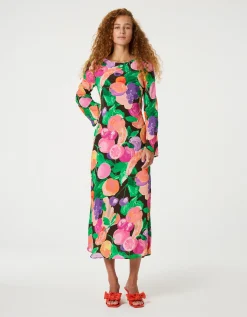 Fabienne Chapot Emile Fruit Print Midi Dress Multi