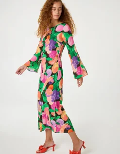Fabienne Chapot Emile Fruit Print Midi Dress Multi