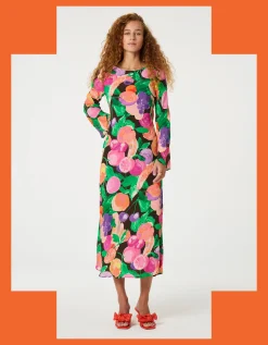 Fabienne Chapot Emile Fruit Print Midi Dress Multi