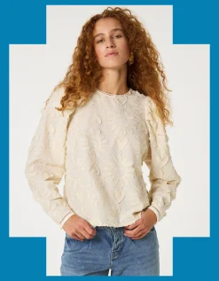 Fabienne Chapot Ida Embroidered Top White