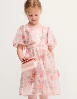 Fern Floral Sequin Party Dress Multi