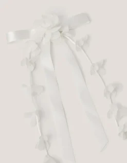 Floral Bow Hair Clip