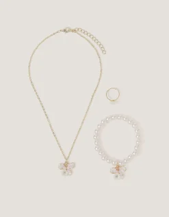Floral Butterfly Jewellery Set