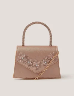 Floral Embellished Sparkle Bag