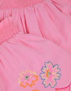 Floral Embroidered Cami Top & Shorts Set Pink