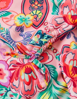 Floral Paisley UPF50+ Cropped Rash Vest Set Multi