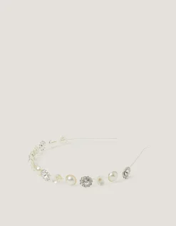 Flower Jewel Metal Headband