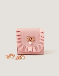 Flower Pearl Bag & Hair Clips Set