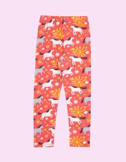 Frugi Libby Printed Leggings Pink