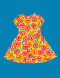 Frugi Spring Printed Skater Dress Yellow