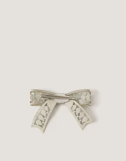 Gemstone Bow Hair Clip