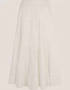 Ginny Tiered Maxi Skirt Ivory