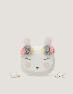 Glitter Bunny Bag & Hair Clips Set