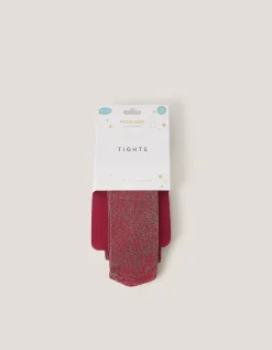 Glitter Tights Red