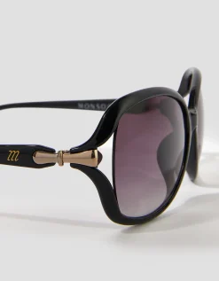 Gold Hinge Oversized Sunglasses