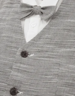 Greyson 3-Piece Houndstooth Waistcoat & Shirt Blue