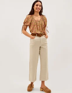 Harlowe Print Jersey Top Green