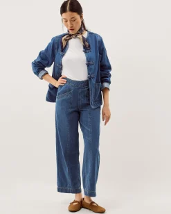 Harper Regular Wide Leg Jeans Blue