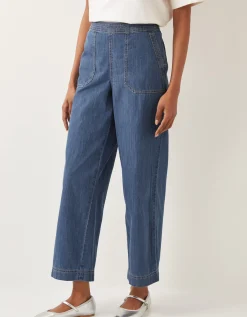 Harper Regular Wide Leg Jeans Blue