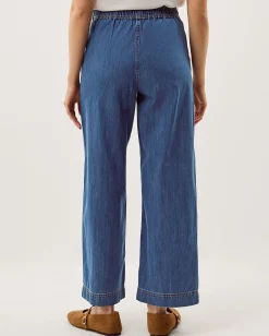 Harper Short Wide Leg Jeans Blue