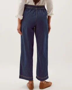 Harper Short Wide Leg Jeans Blue