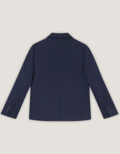 Harry Herringbone Suit Jacket Blue