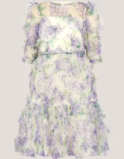 Hydrangea Ruffle Party Dress Multi