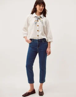 Idabella Cropped Skinny Jeans Blue