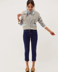 Idabella Cropped Skinny Jeans Blue