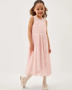 Imogen Sleeveless Chiffon Party Dress Pink