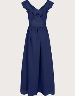 Indi Tie-Back Prom Dress Blue