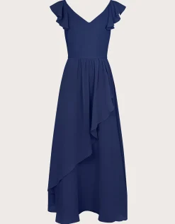 Indi Tie-Back Prom Dress Blue