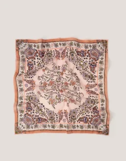 Ines Floral Square Cotton Scarf
