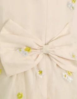 Ingrid Floral Embroidered Tiered Maxi Dress White