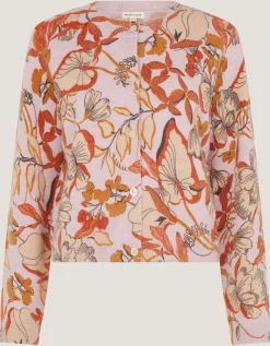 Isabella Floral Print Cardigan Pink