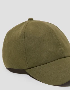 Isha Linen Baseball Cap Green
