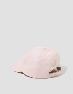 Isha Linen Baseball Cap Pink