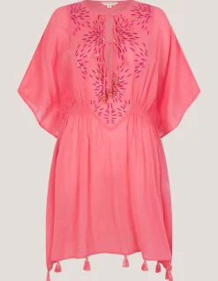 Jada Embellished Mini Kaftan Pink