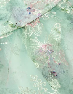 Joanna Butterfly Print Party Dress Multi