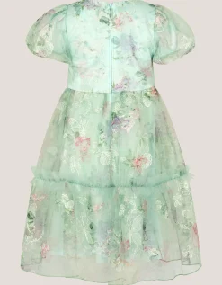 Joanna Butterfly Print Party Dress Multi