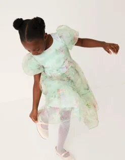 Joanna Butterfly Print Party Dress Multi