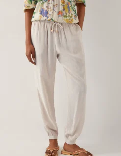 Judy Tapered Trousers Natural