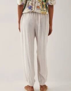 Judy Tapered Trousers Natural