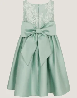 Juno Lace Bodice Party Dress Green