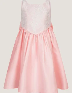 Juno Lace Bodice Party Dress Pink
