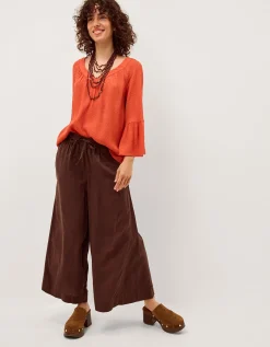 Kallie Dobby Blouse Orange