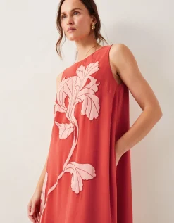 Kathleen Embroidered Maxi Dress Orange