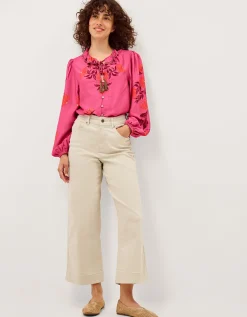 Koa Floral Print Blouse Pink