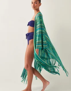 Kyla Tie Front High Waisted Bikini Bottom Blue