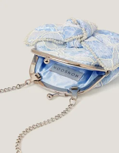 Lace Bow Bridesmaid Bag